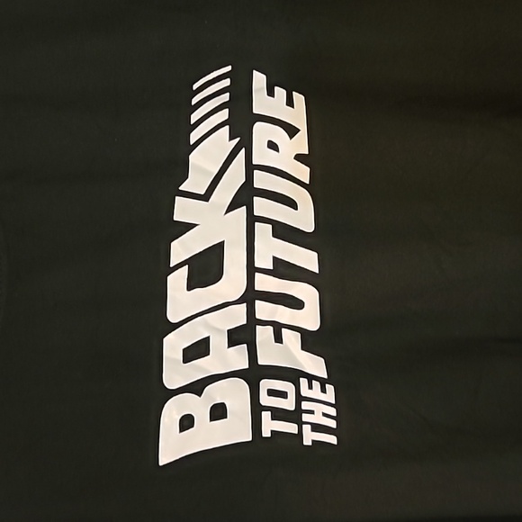 Back To The Future Graphic T Shirt Glow in the Dark Black Unisex Size 2XL - Picture 10 of 13